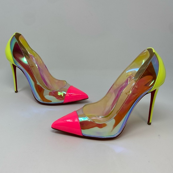 Christian Louboutin Shoes - Christian Louboutin Multicolor Debout Patent/PVC Pumps size 36.5